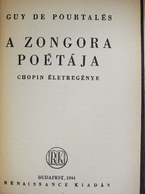 Guy de Pourtalés - A zongora poétája [antikvár]