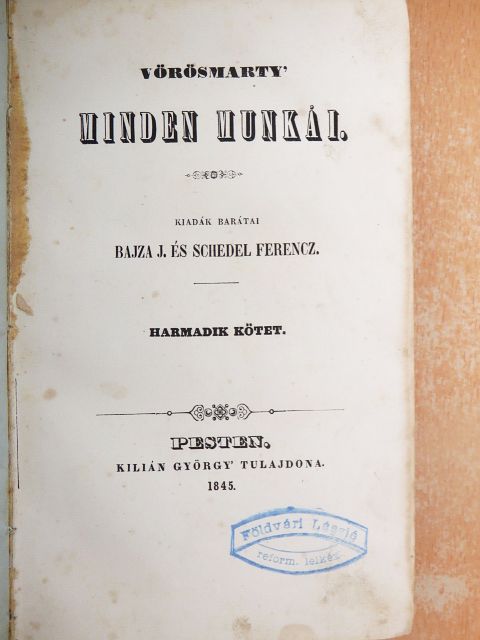 Vörösmarty Mihály - Vörösmarty minden munkái III-IV. [antikvár]