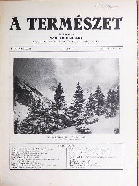 Dr. Nagy János - A Természet 1930. január-december [antikvár]
