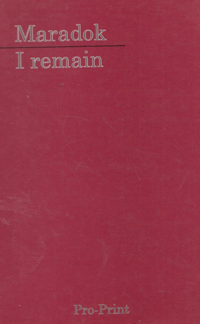 Maradok / I remain [antikvár]
