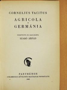 Cornelius Tacitus - Agricola/Germánia [antikvár]