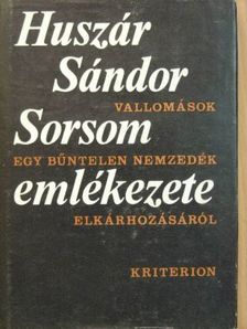 Huszár Sándor - Sorsom emlékezete [antikvár]