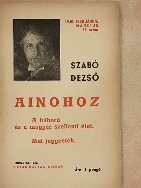 Szabó Dezső - Ainohoz [antikvár]