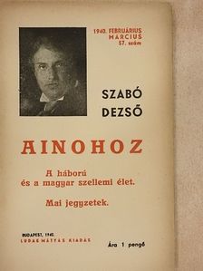 Szabó Dezső - Ainohoz [antikvár]