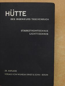 Hütte - Des Ingenieurs Taschenbuch IV A (töredék) [antikvár]
