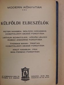 Arthur Schnitzler - Külföldi elbeszélők V. [antikvár]