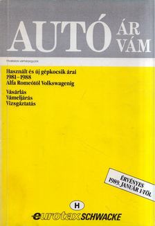 Autó, ár, vám [antikvár]
