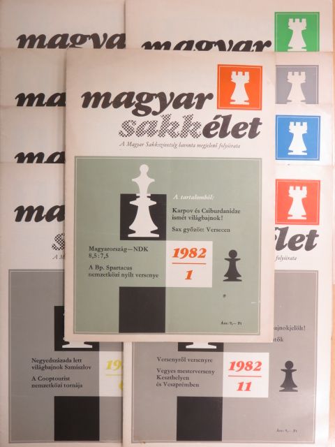 Dely Péter - Magyar Sakkélet 1982. (nem teljes évfolyam) [antikvár]