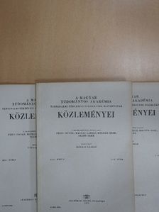 Eörsi Gyula - A Magyar Tudományos Akadémia Társadalmi-Történeti Tudományok Osztályának Közleményei 1964/1-4. [antikvár]
