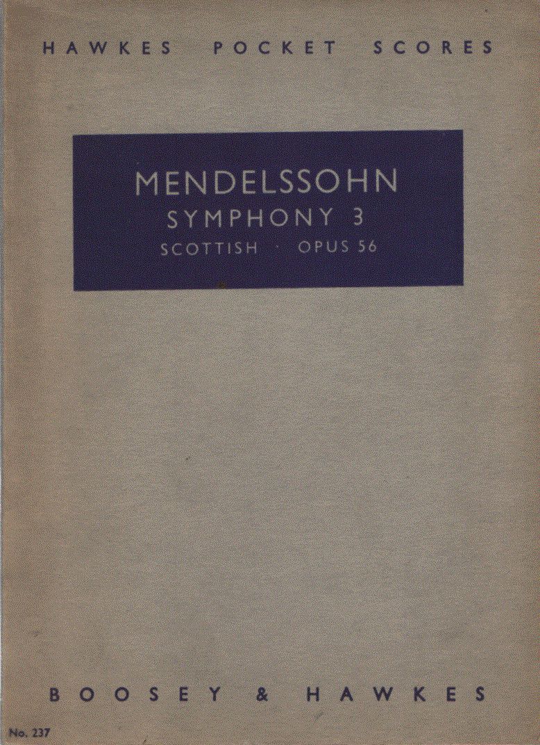 MENDELSSOHN - Symphony 3 [antikvár]