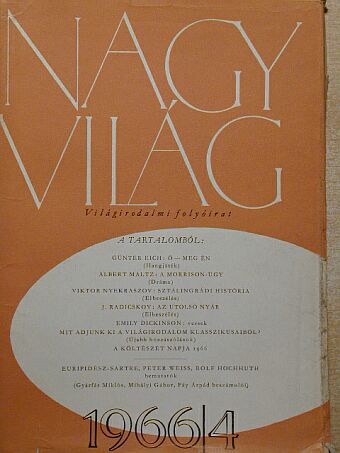 Albert Maltz - Nagyvilág 1966. április [antikvár]