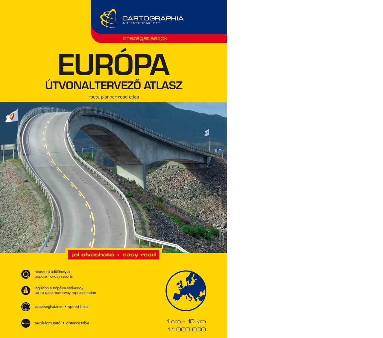 Európa útvonaltervező atlasz
