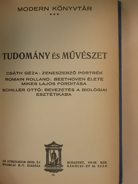 Csáth Géza - Tudomány és művészet IV. [antikvár]
