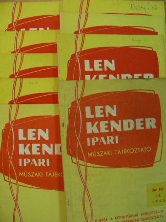 Len, Kender Ipari Műszaki Tájékoztató 1965. (nem teljes évfolyam) [antikvár]