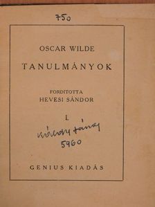 Oscar Wilde - Tanulmányok I-II. [antikvár]