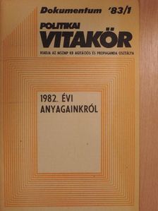 Politikai Vitakör 1983/1. [antikvár]