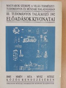 Balogh József - Magyarok szerepe a világ természettudományos és műszaki haladásában III. [antikvár]