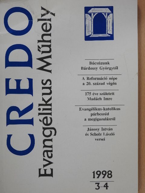 Bozóky Éva - Credo 1998/3-4. [antikvár]