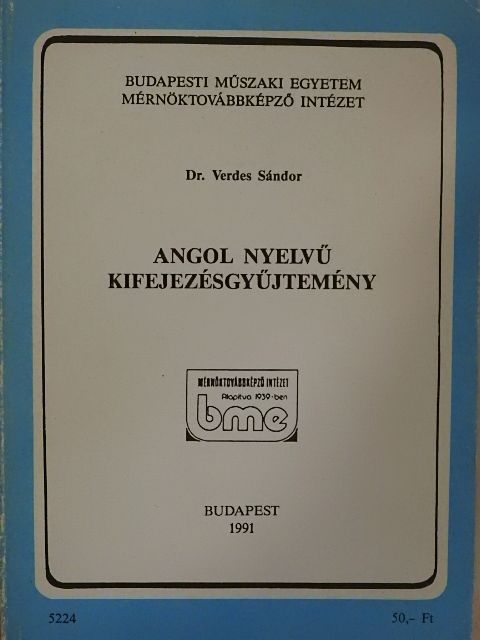 Angol nyelvű kifejezésgyűjtemény [antikvár]