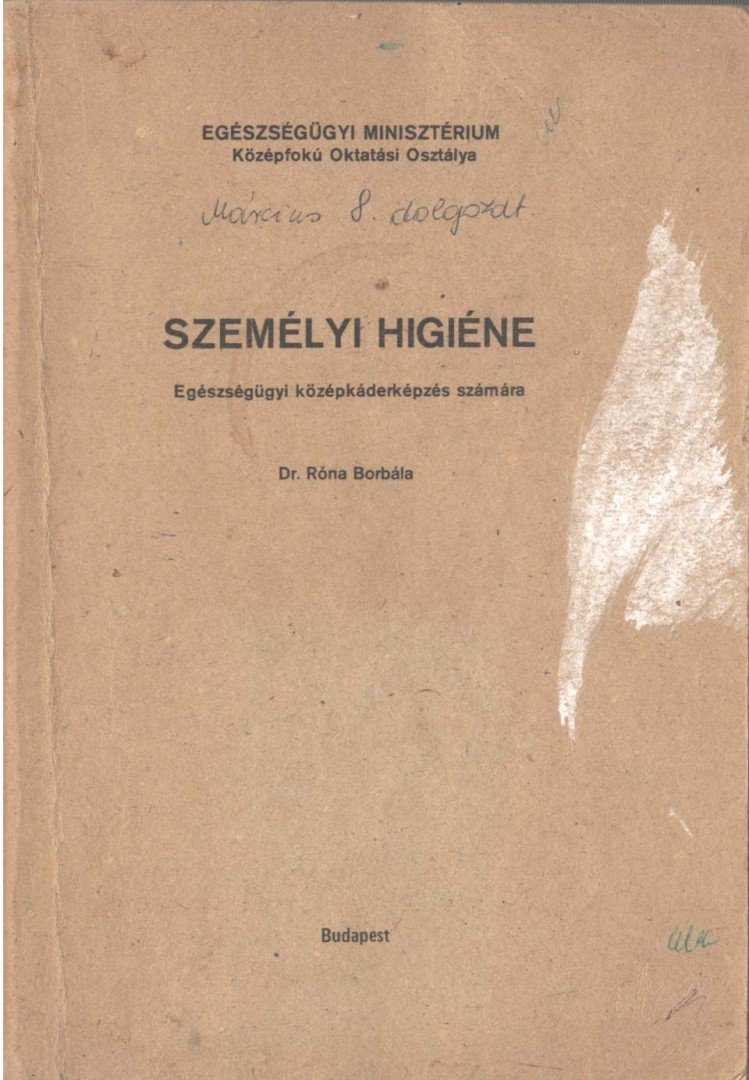 Róna Borbála - Személyi higiéne [antikvár]