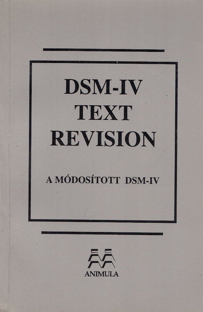 DSM-IV text revision [antikvár]