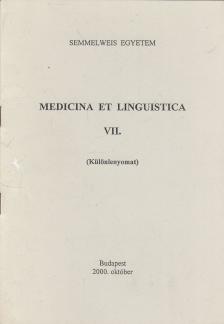 Dr. Dános Kornél - Medicina et linguistica VII. (különlenyomat) [antikvár]