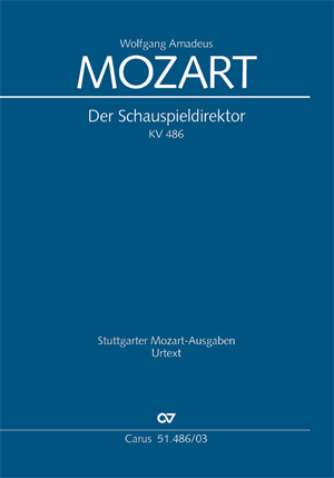 MOZART, W,A, - DER SCHAUSPIELDIREKTOR KV 486 KLAVIERAUSZUG (SUTTGARTER MOZART-AUSGABEN, URTEXT) PAUL HORN