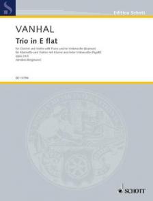 VANHAL - TRIO IN E FLAT FOR CLARINET AND VIOLIN WITH PIANO AND / OR VIOLONCELLO (BASSOON)