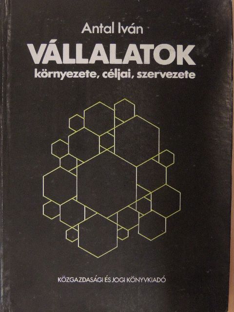 Dr. Antal Iván - Vállalatok környezete, céljai, szervezete [antikvár]