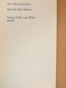 Per Olof Sundman - Bericht über Sámur [antikvár]