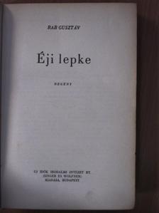 Rab Gusztáv - Éji lepke [antikvár]