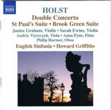 HOLST - DOUBLE CONCERTO, ST PAUL`S SUITE, BROOK GREEN SUITE CD GRIFFITHS