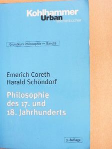 Emerich Coreth - Philosophie des 17. und 18. Jahrhunderts [antikvár]
