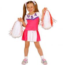 Pompom lány jelmez - 128 cm