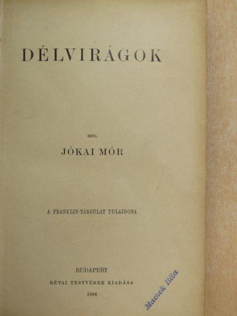 Jókai Mór - Délvirágok/Oceania [antikvár]