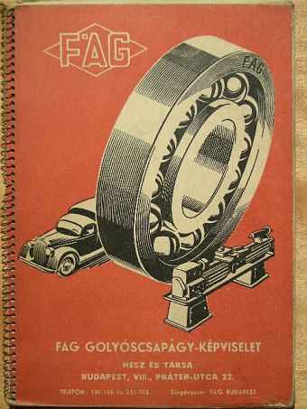 FAG gördülőcsapágyak [antikvár]