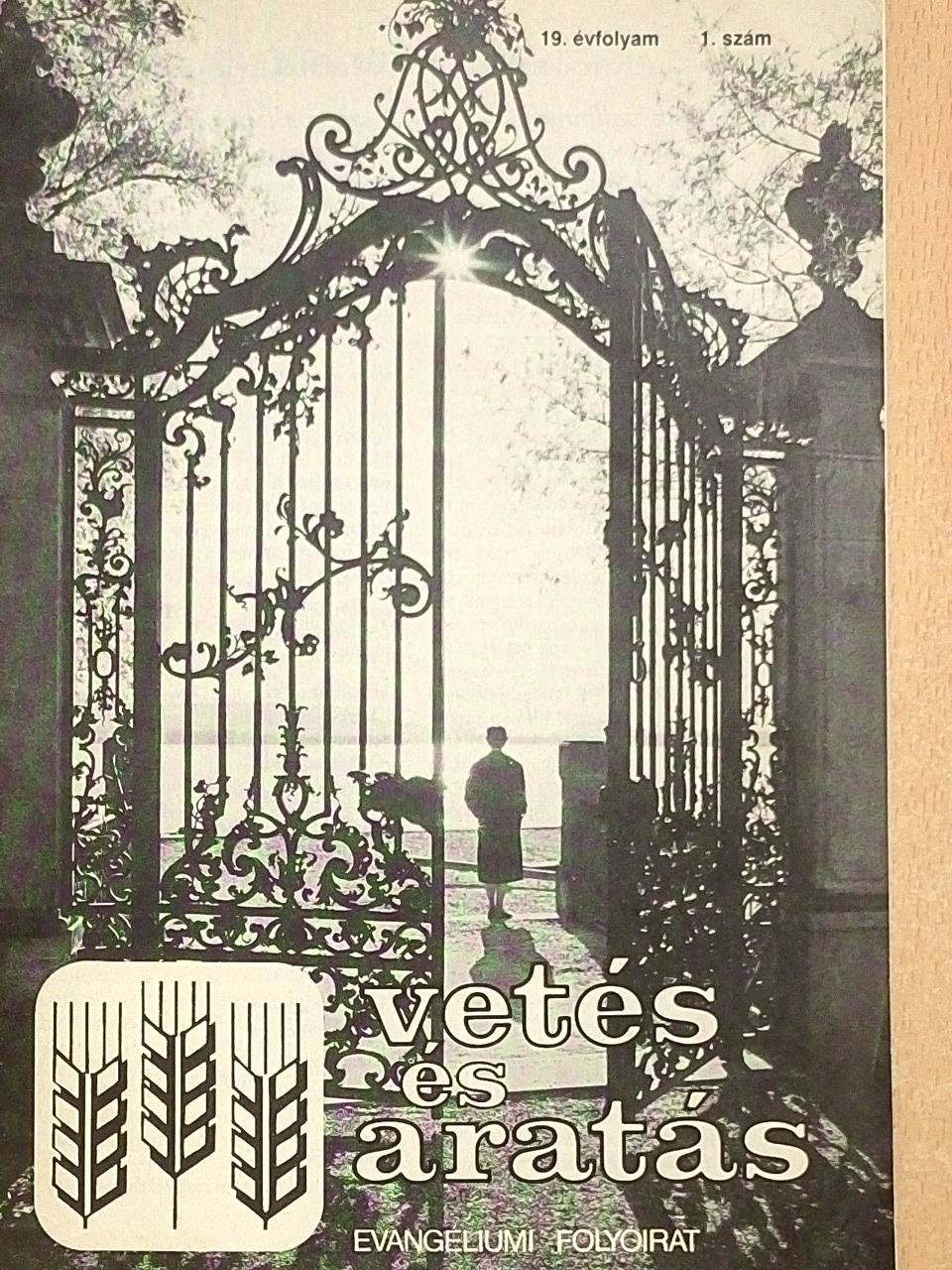 Lant Emil - Vetés és aratás 19. évfolyam 1. szám [antikvár]