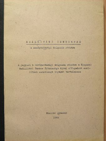 Szállítási ismeretek [antikvár]