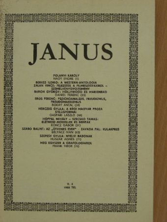 Báron György - Janus 1988. tél V/2. [antikvár]