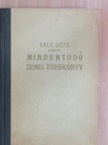 Falk Géza - Mindentudó zenei zsebkönyv [antikvár]