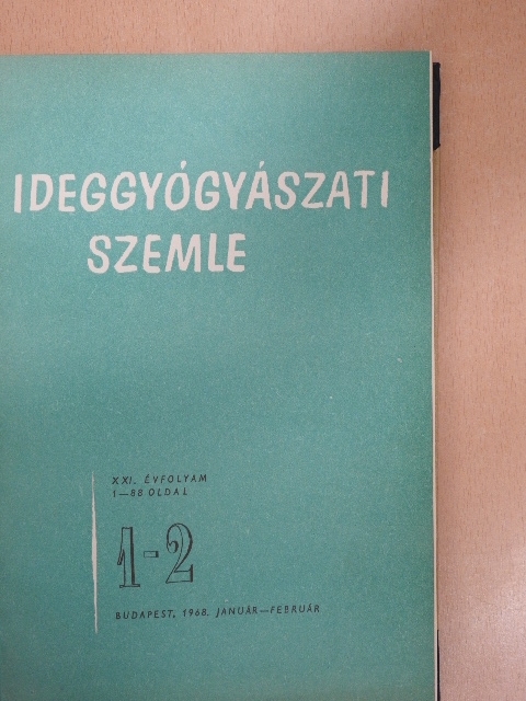 Angyal Lajos - Ideggyógyászati Szemle 1968. (nem teljes évfolyam) [antikvár]