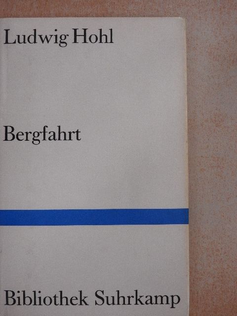 Ludwig Hohl - Bergfahrt [antikvár]
