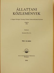 Kiss István - Állattani Közlemények 99/1-2. [antikvár]