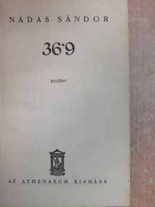 Nádas Sándor - 36'9 [antikvár]