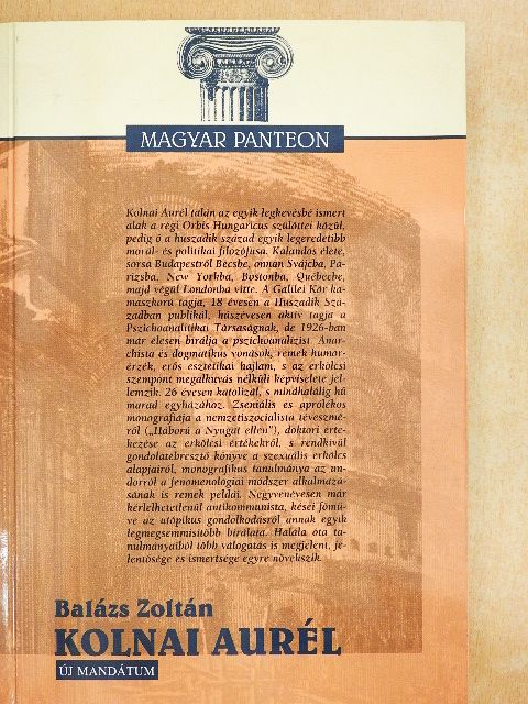 Balázs Zoltán - Kolnai Aurél [antikvár]
