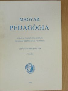 Dömötör Ákos - Magyar Pedagógia 1996/2. [antikvár]