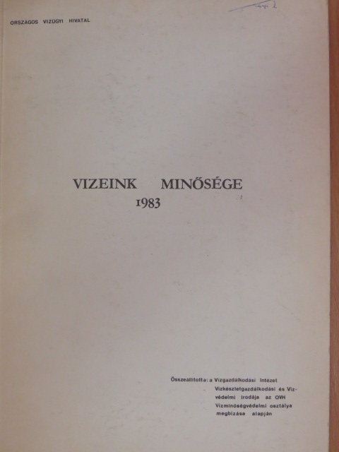 Vizeink minősége 1983 [antikvár]