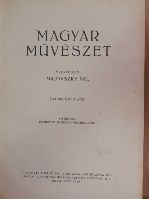 Babits Mihály - Magyar Művészet 1929/1-10. [antikvár]