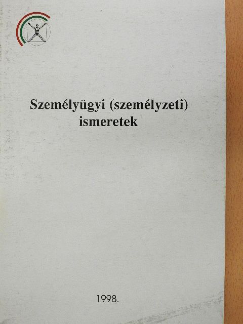 Szemes László - Személyügyi (személyzeti) ismeretek [antikvár]