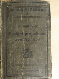 A polgári perrendtartás és a hatásköri biróság zsebkönyve [antikvár]